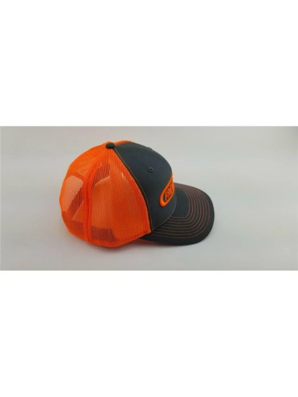 Freightliner Semi Truck Embroidered Grey Orange Richardson 112 Snapback Hat 80s
